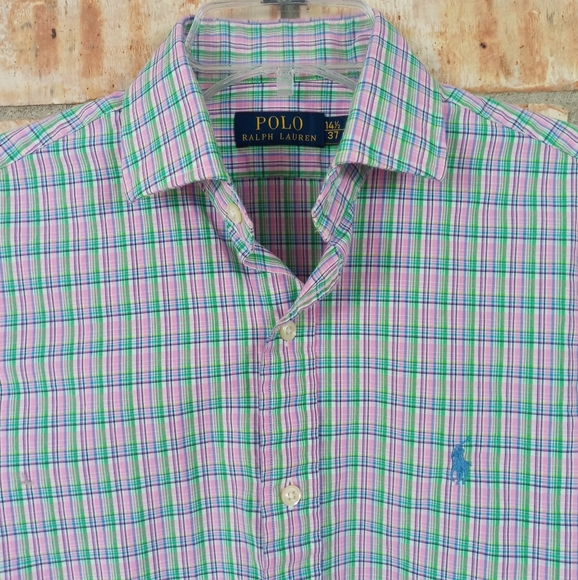 Polo Ralph Lauren shirt long sleeve Sz 14 1/2. - Picture 3 of 5